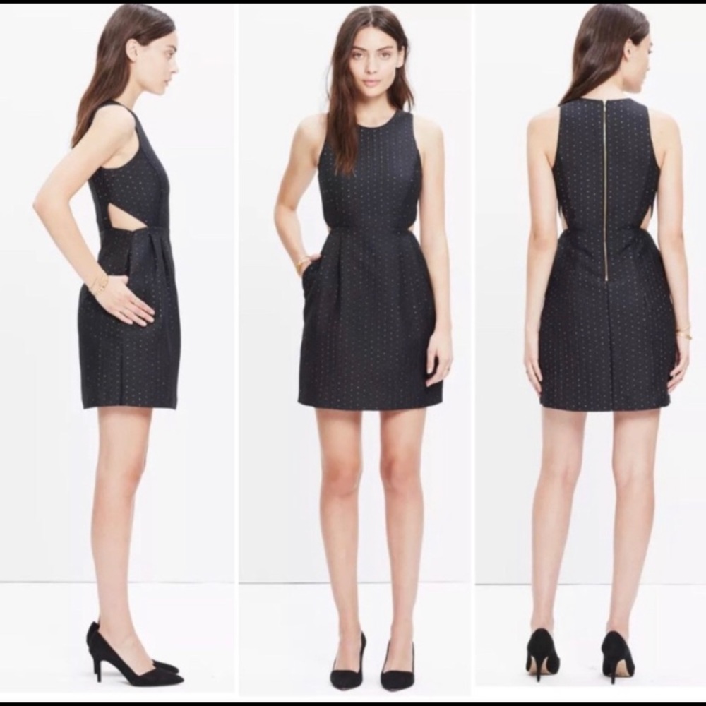 Madewell Nightfall Jacquard Cutout Dress